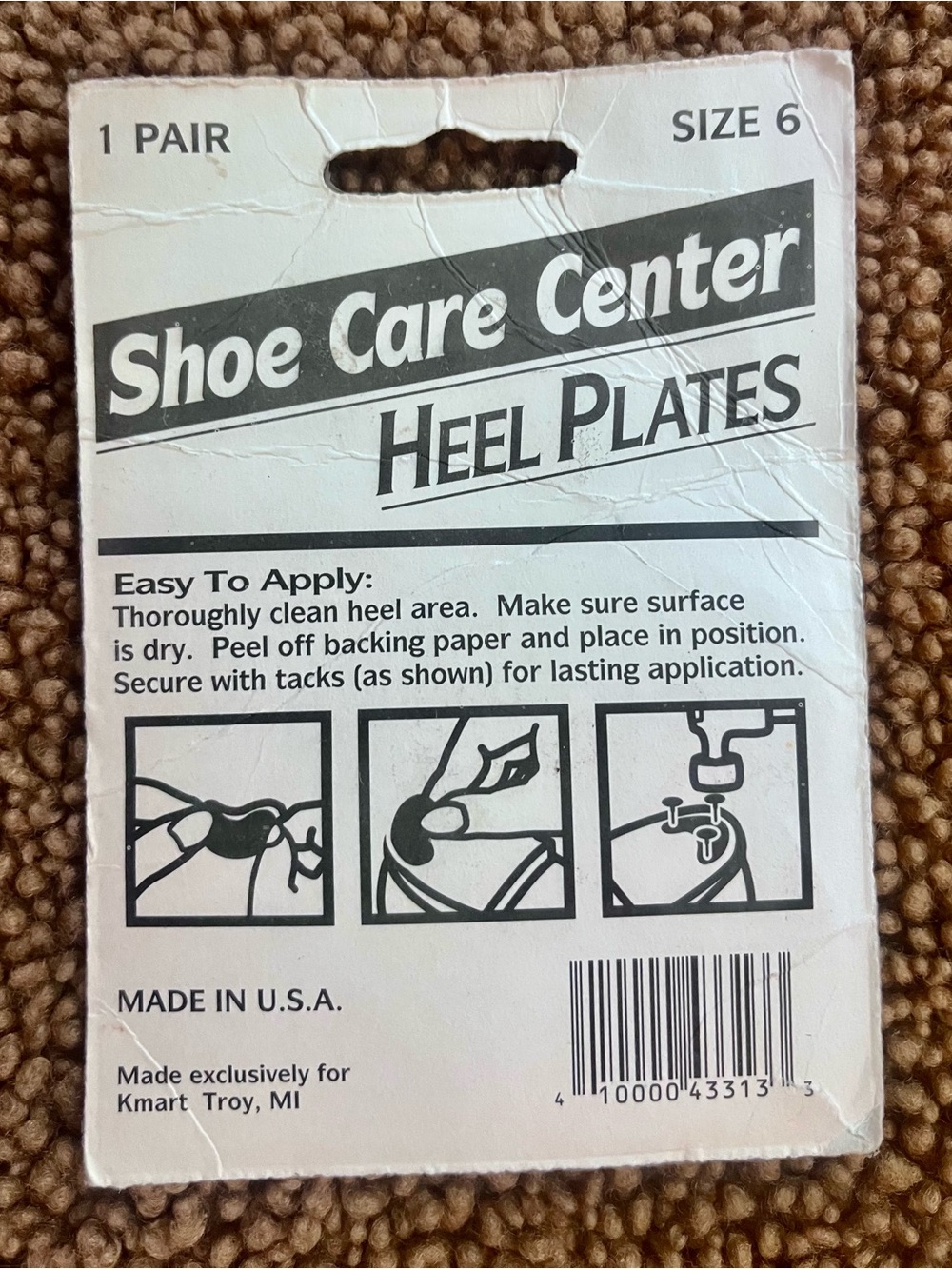 NEW Vintage Heel Plates Sz 6 - Picture 2 of 3